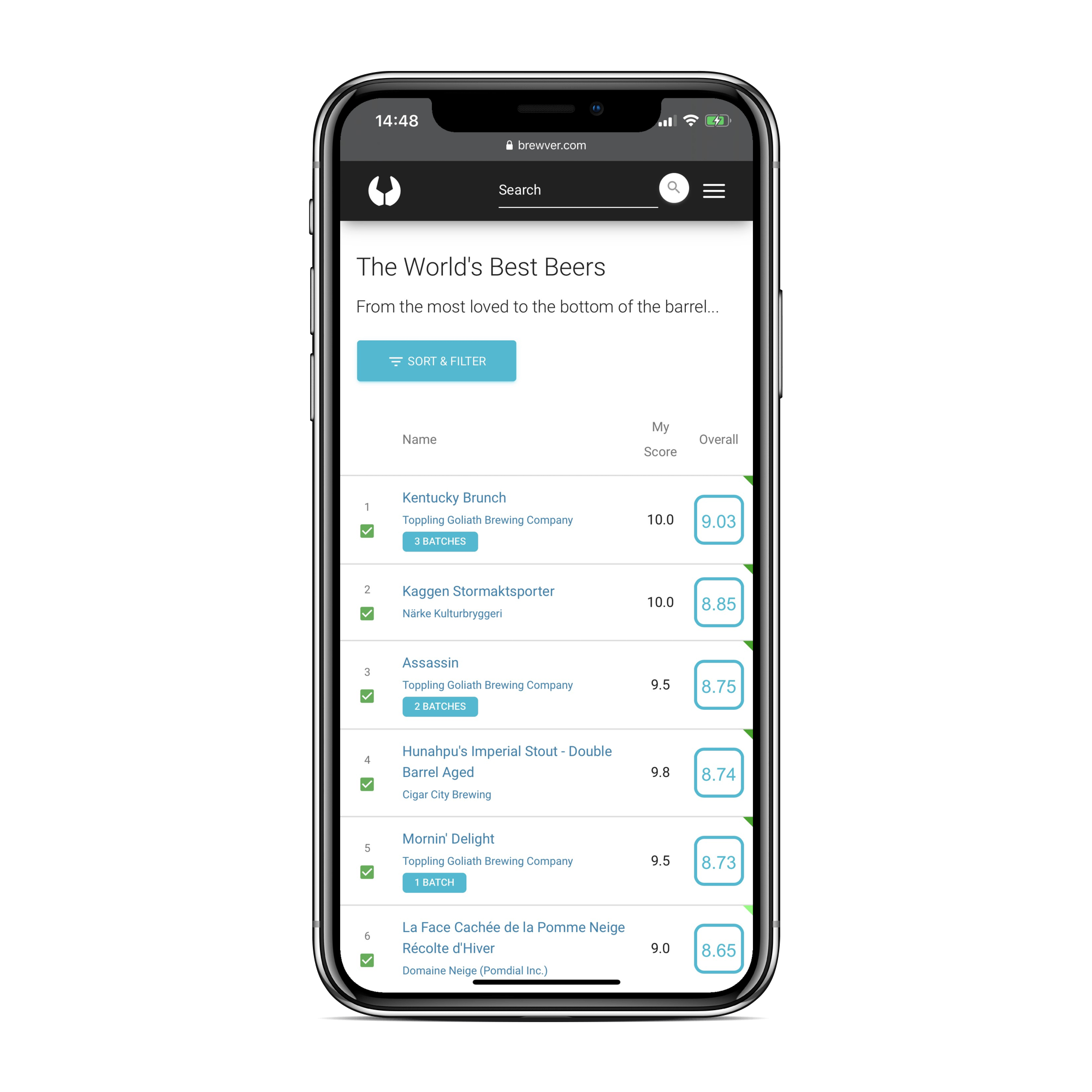 Discover beers on Brewver